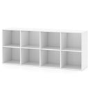 8-Cube Bookcase Bookshelf with 2 Anti-Tipping Kits Storage Organizer