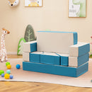 4-in-1 Crawl Climb Foam Shapes Toddler Kids Playset-Blue