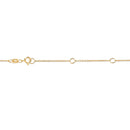 10K Yellow Gold 1/2 Carat Round Brilliant-Cut Diamond Modern Bezel-Set Solitaire 16"-18" Pendant Necklace (H-I Color, SI2-I1 Clarity)