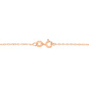 AGS Certified 10K Rose Gold 1/5 Cttw Bezel Set Round Diamond Solitaire 16-18" Adjustable Pendant Necklace (H-I Color, VS1-VS2 Clarity)