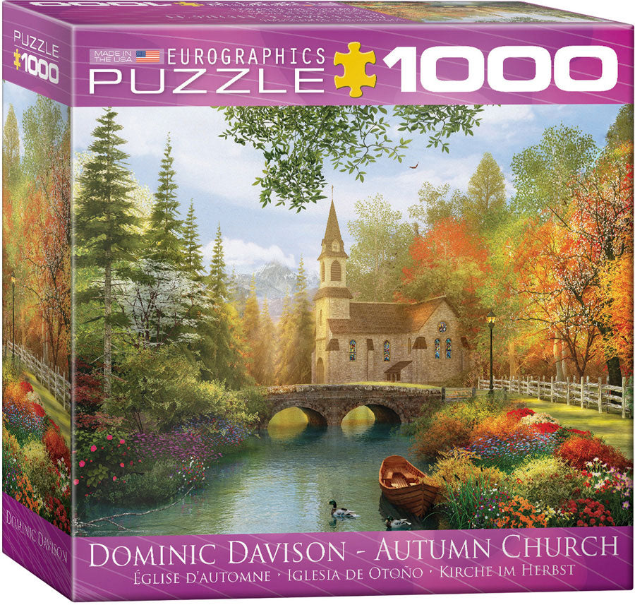 Puzzle: Artist Series - Autumn Church by Dominic Davison