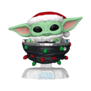 PREORDER (Estimated Arrival Q4 2024) POP Star Wars: Mandalorian Holiday- Grogu (Holiday Lights)