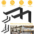 2-Pack Heavy Duty L-Shaped Shelf Brackets with Screws