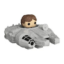 PREORDER (Estimated Arrival Q4 2024) Bitty POP Ride: Star Wars Han Solo and The Millennium Falcon Funko Bitty Pop! Ride