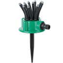 12-Tube Automatic Lawn Sprinkler with 360° Rotation