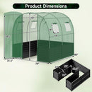 Walk-In Greenhouse with Planter Bed 80" x 79" x 79"
