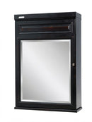 Sunny Wood BH2635m Barton Hill 26in Single Door Medicine Cabinet – Black
