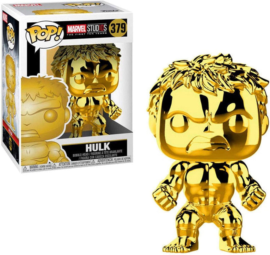 Funko Pop Marvel: Marvel Studios 10 - Hulk (Gold Chrome)