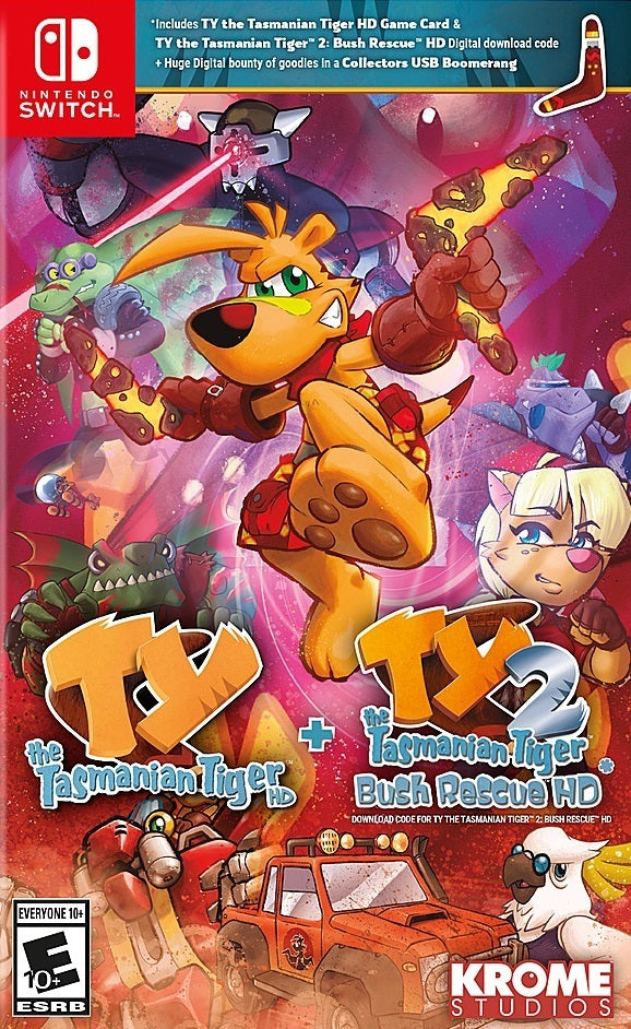 Ty The Tasmanian Tiger HD / Ty The Tasmanian Tiger 2: Bush Rescue HD (Nintendo Switch)