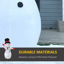 8FT Inflatable Waving Snowman with LED Lights & Built-In Fan