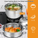 3 Tier Stainless Steel Cookware Pot Saucepot Steamer
