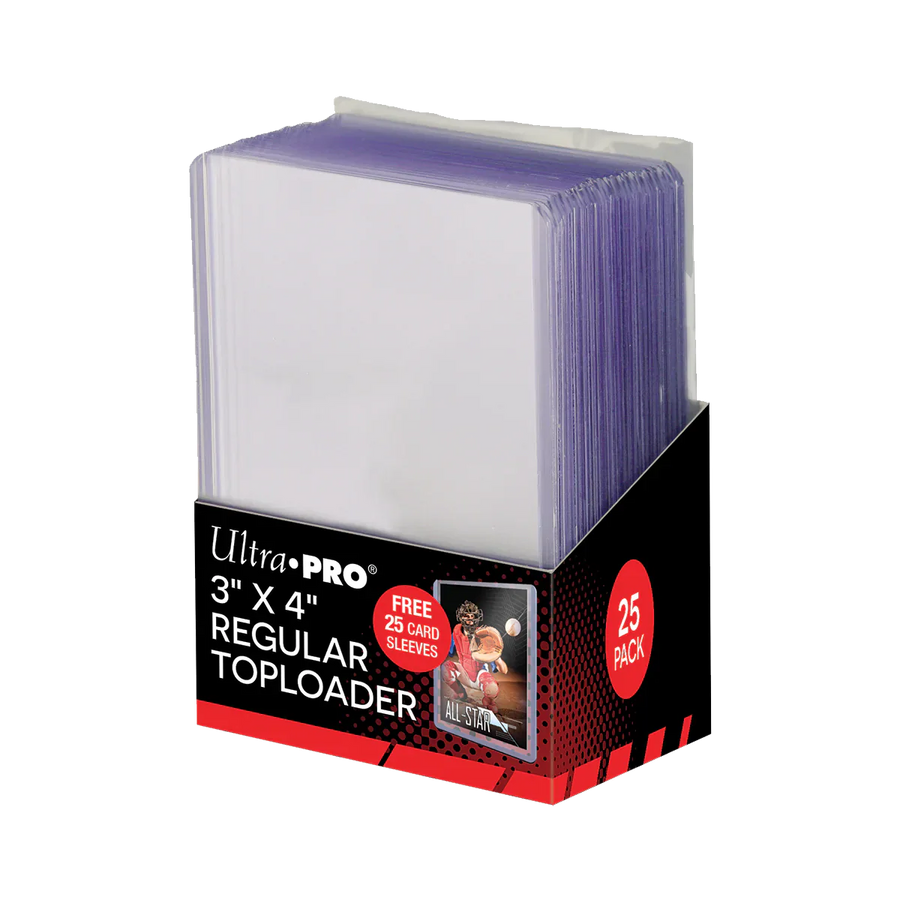 Ultra Pro Regular Toploaders with Sleeves 25-Count