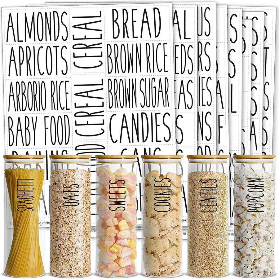 Core 157 Pantry Labels for Food Containers