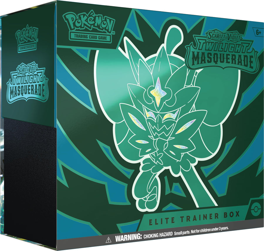 Pokemon Trading Card Game: Scarlet & Violet - Twilight Masquerade Elit Ralphie's Funhouse Pokemon Trading Card Game: Scarlet & Violet - Twilight Masquerade Elit Ralphie's Funhouse
