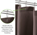 Waffle Weave Fabric Shower Curtain Heavyweight 230 GSM, Hotel Luxury