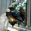 Halloween Decor Raven Gothic Acrylic Pendant