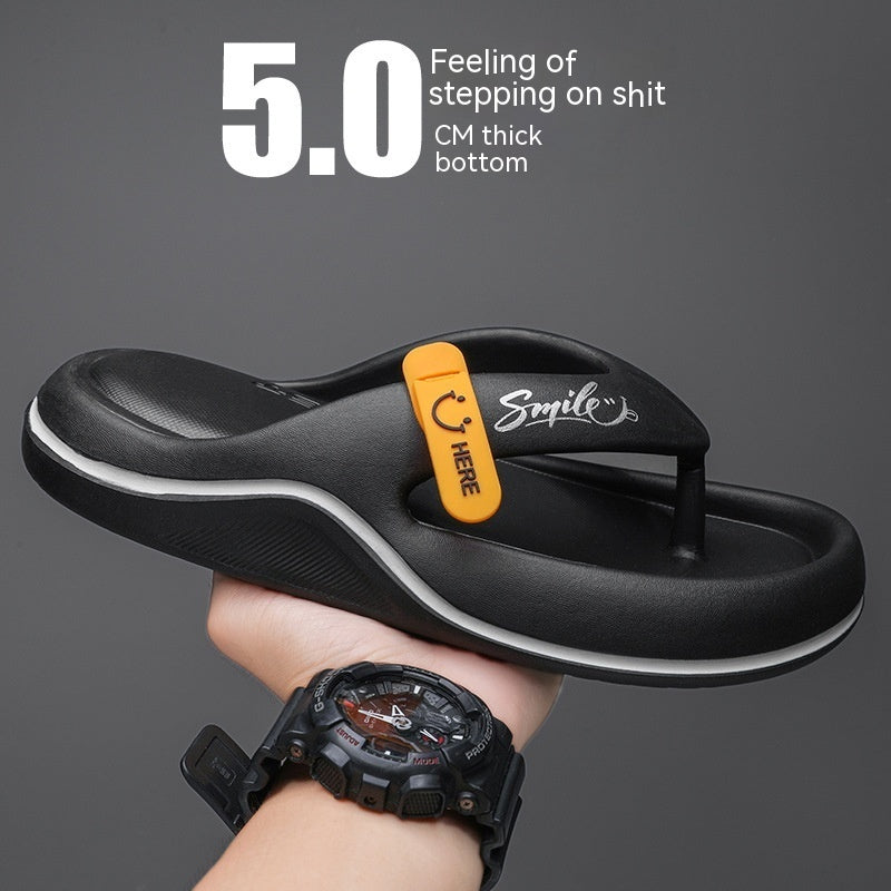 Men's Casual Flip Flops: Outer Wear, All-matching Beach Slippers