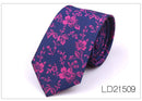 Men's 6cm Flower Graffiti Yarn-dyed Tie