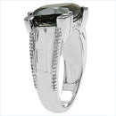 5.48 Carat Genuine Smoky Quartz .925 Sterling Silver Ring