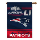 NFL New England Patriots Super Bowl 51 Bound House Flag, 28 X 40