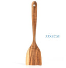 Teak Wood Cooking Utensil Set Kitchen Tools