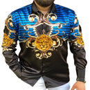 Printed Long Sleeve Slim Fit Men's Shirt