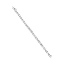 14K White Gold 3.0 Cttw Invisible Set Princess Cut Diamond Link and Buckle 7.25" Tennis Bracelet (I-J Color, I1-I2 Clarity)