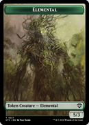 Insect // Elemental (0017) Double-Sided Token [Outlaws of Thunder Junction Commander Tokens]