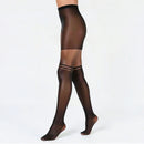 INC International Concepts I.N.C. Striped Mock Thigh-High Tights