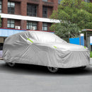 Waterproof Car Cover with UV Protection and Reflective Strips