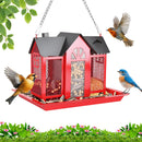 Barn Bird Feeder with Lift Top Lid and Viewing Window