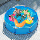690/978/1158/1617 Gal Outdoor Family Swimming Pool with Metal Frame