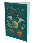 Harry Potter: All I Want For Christmas Embellished Card
