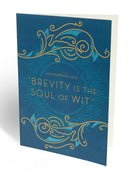 William Shakespeare Brevity Embellished Card