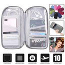 Travel Passport Wallet 12Cells Ticket ID Credit Card Holder Water Repellent Documents Phone Organizer Zipper Case Business Trip Daily Use