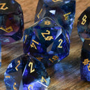 Enchanted Waters Multifaceted Glass Dice Set