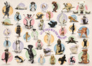 Puzzle: Yoga Dogs & Cats Collection - Yoga Puppies