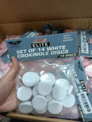ELITE 14 Count Crokinole Discs (Choose from 10 colors) + Scoring Peg