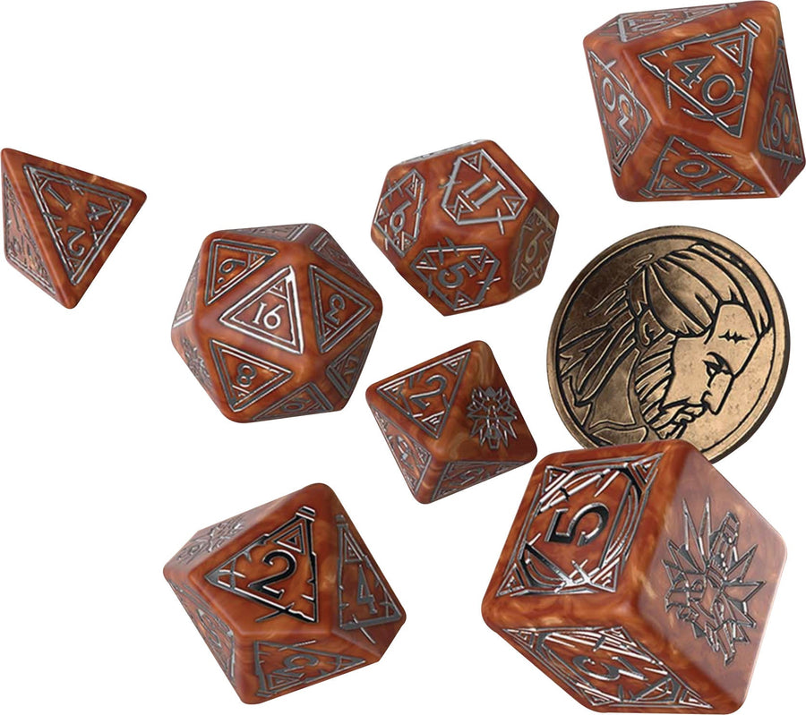 The Witcher Dice Set: Geralt - The Monster Slayer (7 + coin)