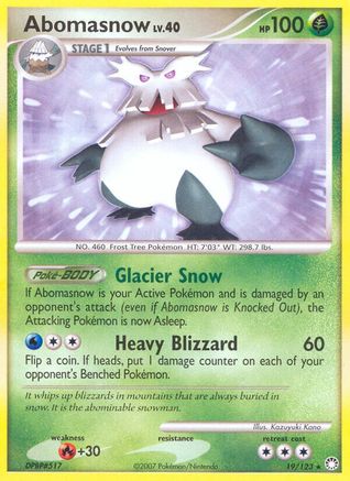 Abomasnow 019/123 - Mysterious Treasures