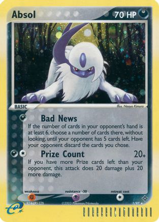 Absol 001/97 - Dragon Holofoil