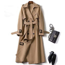 British-style Over-the-knee Coat Over-the-knee Outerwear