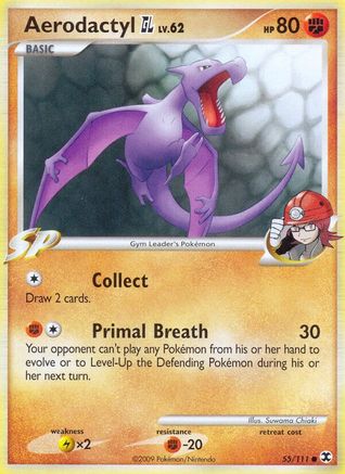 Aerodactyl GL 055/111 - Rising Rivals Reverse Holofoil