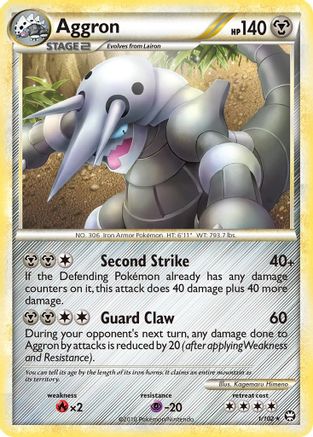 Aggron 001/102 - Triumphant Holofoil