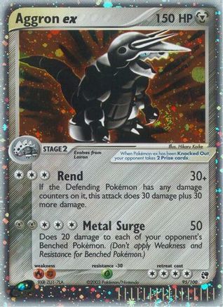 Aggron ex 095/100 - Sandstorm Holofoil