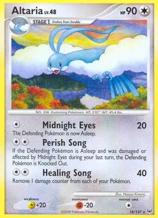 Altaria 018/127 - Platinum Reverse Holofoil