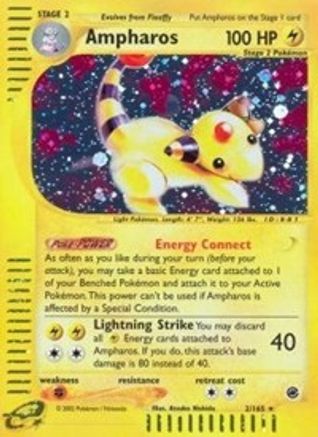 Ampharos 002/165 - Expedition Holofoil