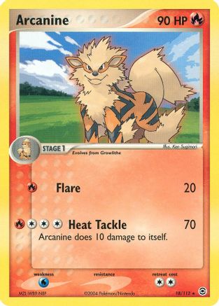 Arcanine 018/112 - FireRed & LeafGreen Reverse Holofoil