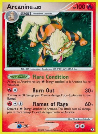 Arcanine 001/111 - Rising Rivals Reverse Holofoil