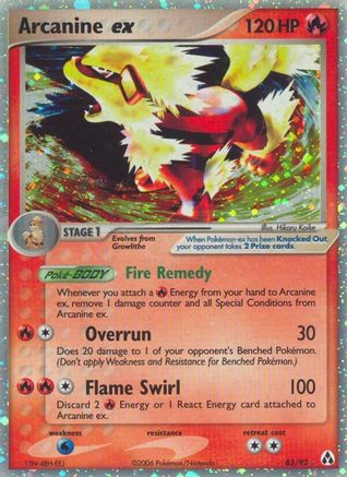 Arcanine ex 083/92 - Legend Maker Holofoil